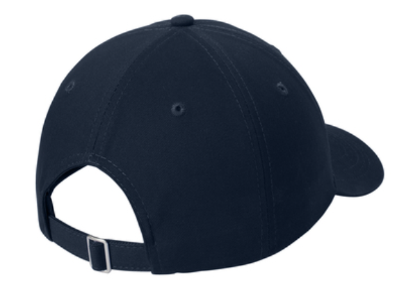 Navy baseball cap with teal/white MCC logo